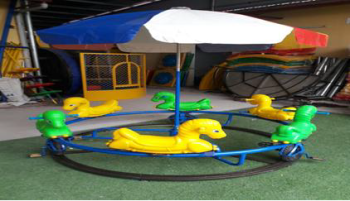 Đu quay đạp chân 6 con giống 3 bàn đạp